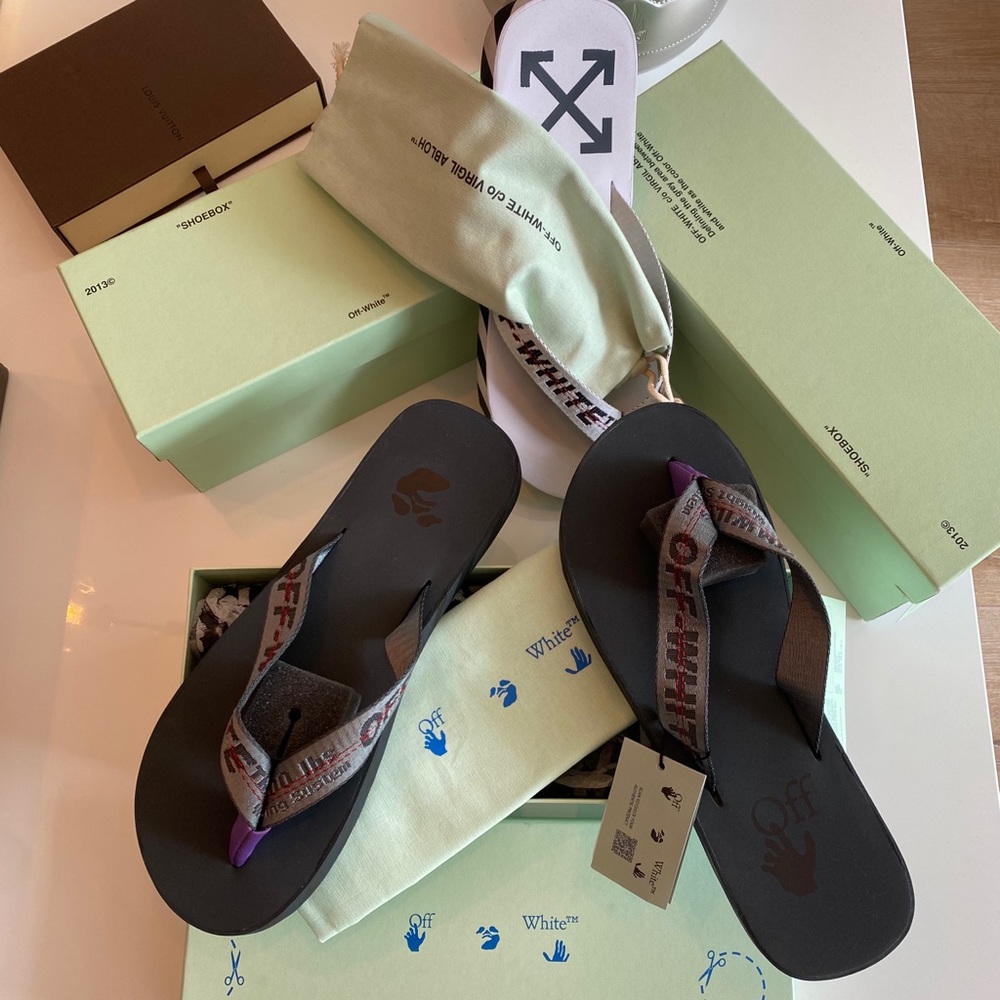Off-White🛑SOLD🛑 Slides - Picture 4 of 14